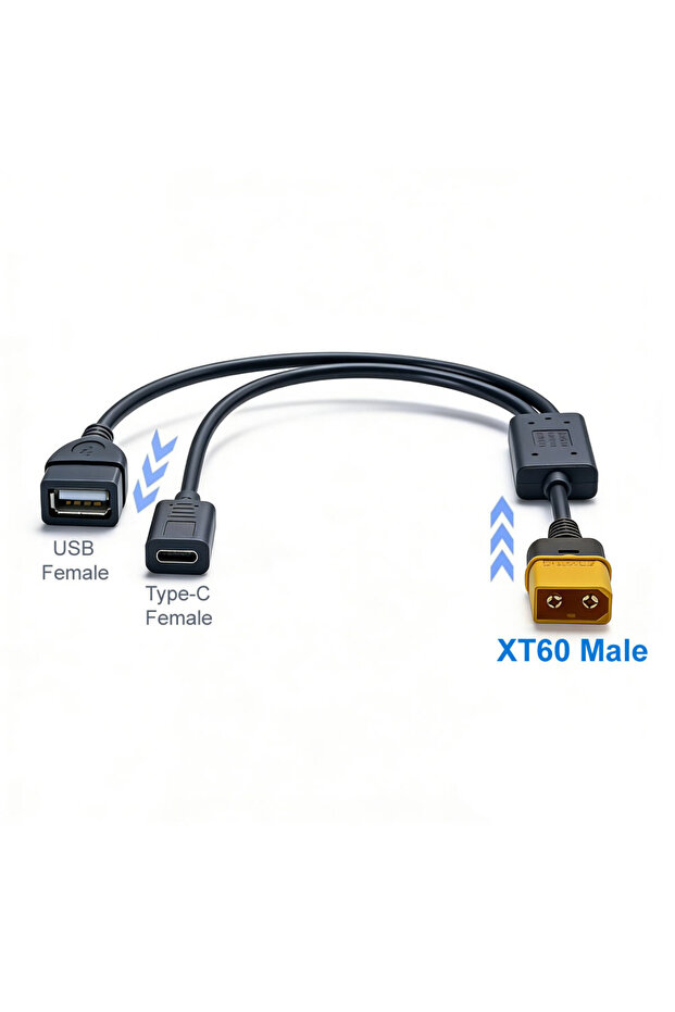 03-XT60-M 12V 24V to 5V 3A DC Step Down Buck Converter Power Supply Module, 2pin DC-DC XT60 to USB/T
