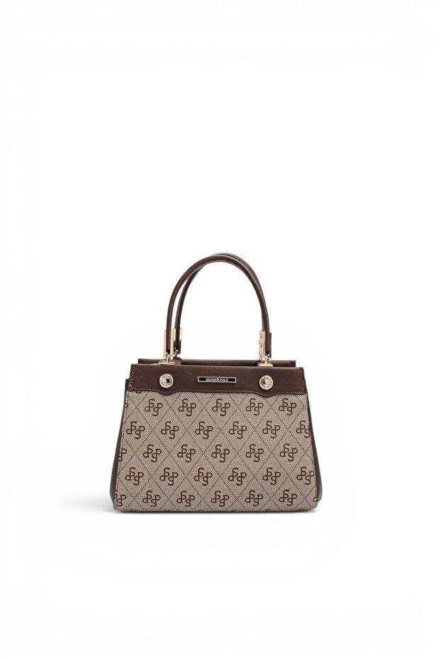 Dark Beige - Brown Monogram Women's Handbag Sp1293