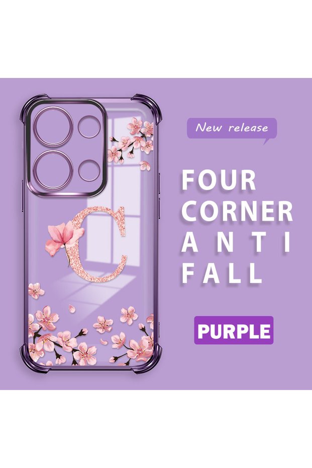 Redmi Note 13 Pro 4g Compatible Transparent Back Four-Corner Reinforced Impact Protection Silicone Case