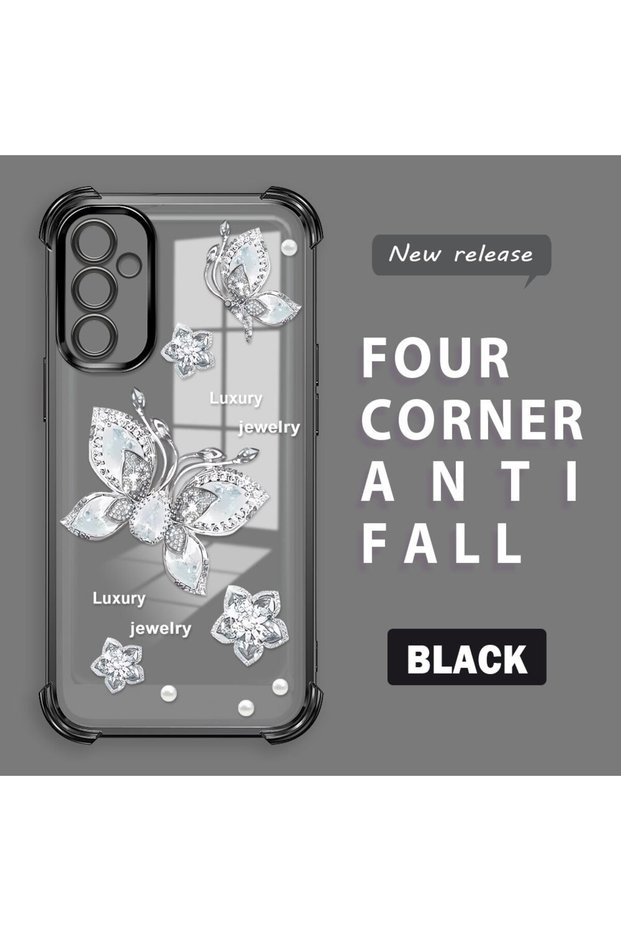 Samsung Galaxy M23 Compatible Transparent Back Four-Corner Reinforced Impact Protection Silicone Case