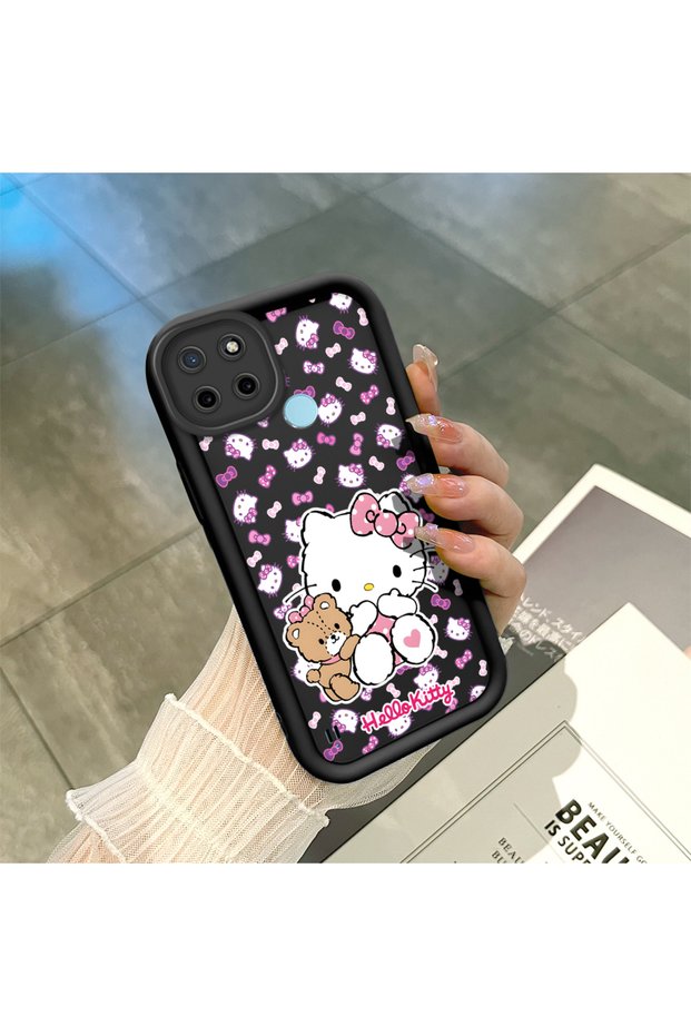 Realme C21Y/C25Y Compatible Black Silicone Case Shockproof with Camera Protection