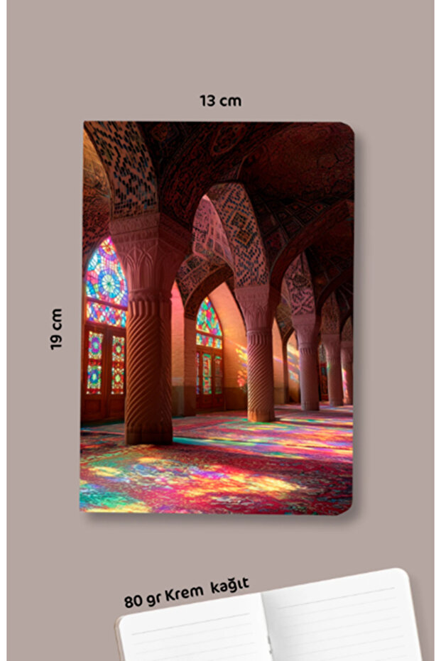 Elvan - Pink Cami - Stained Glass - Bag Size Lined Notebook
