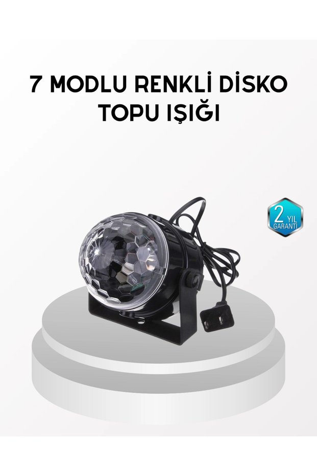 Disco Ball with Music Sensor and 7 Color Modes – Led Lighted Party Lighting