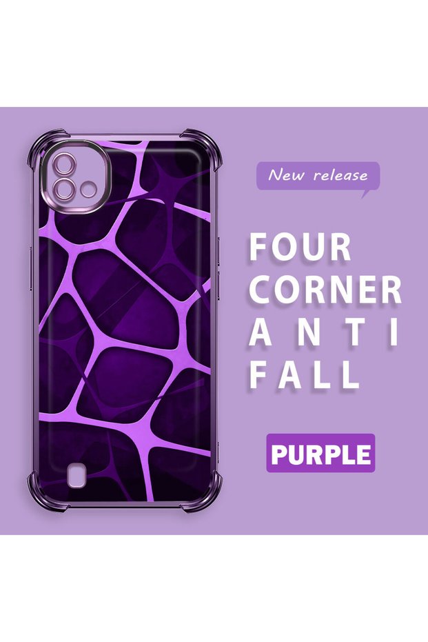 Realme C20/C20A Compatible Transparent Back Four Corners Reinforced Impact Protection Silicone Case