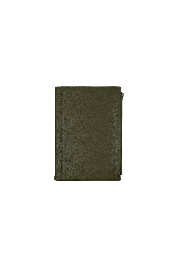 Victorias Journals 7197 Vj Zipco 14X20, 80 Gr. 96 Sheets Striped Green