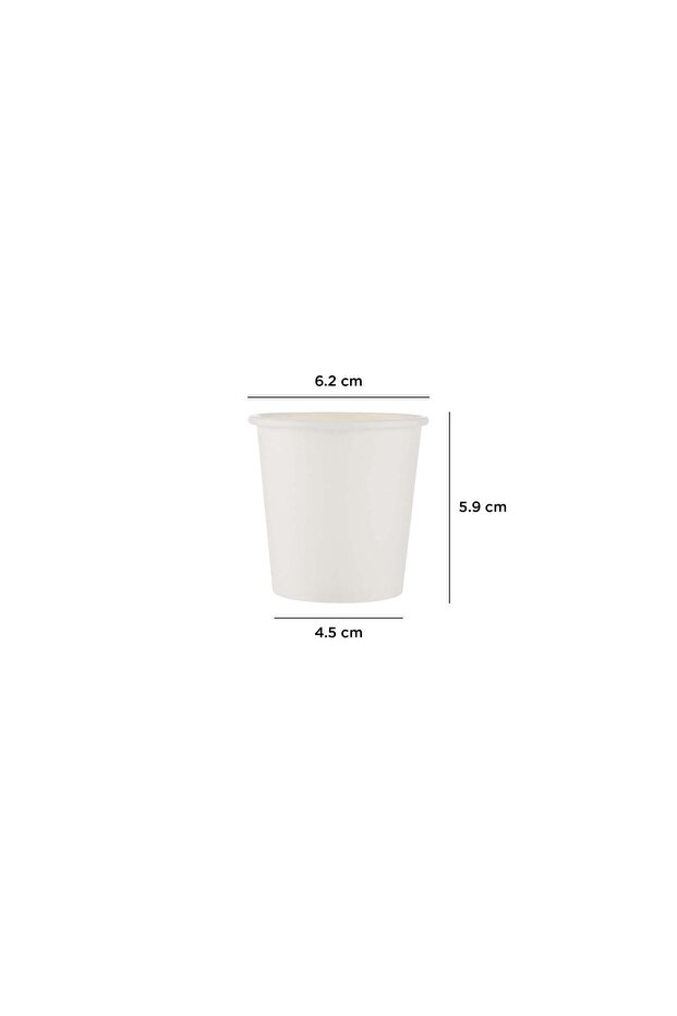 100 Pieces 4 oz White Single Wall Paper Cups