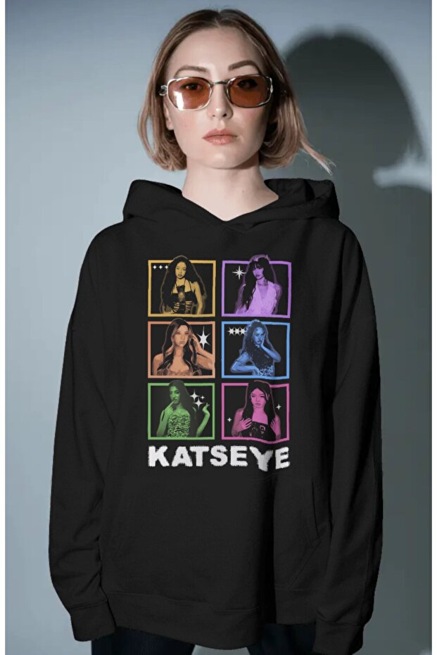 Katseye Kpop Music Group Pre-Printed Unisex Oversize Premium Hoodie