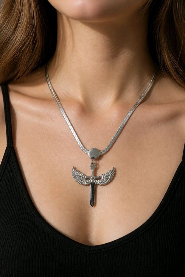 Figured Anti-Tarnish Steel Adjustable Chain Luxury Necklace