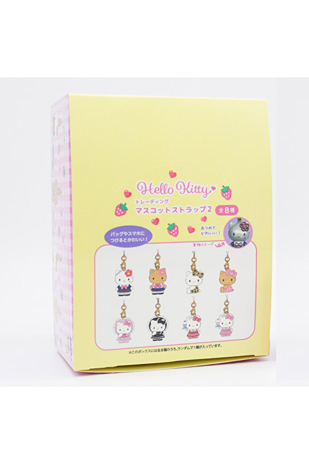 8Pcs in one box Sanrio Hello Kitty Trading Mascot Strap Vol.2 Mystery Blind Box Gifts Toy Model Anim
