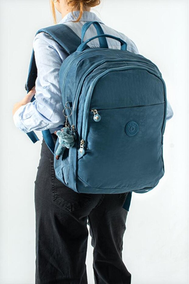 Unisex Klinkir School Bag High School Middle School University Backpack 40*30 cm Lightweight Fabric Multi-Pocket 3K