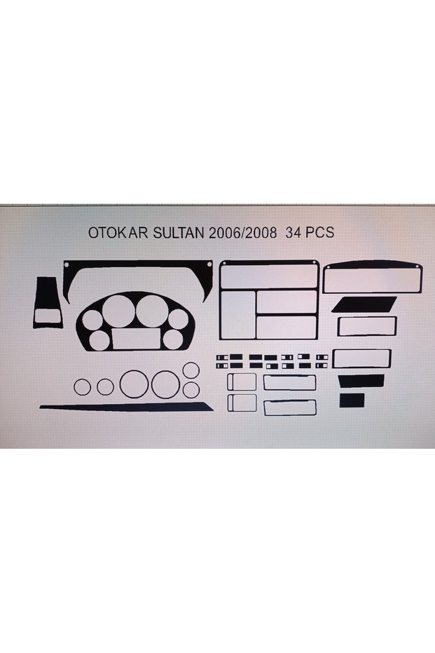 Otokar sultan 2006-2009 33 piece torpedo cover (color gray)