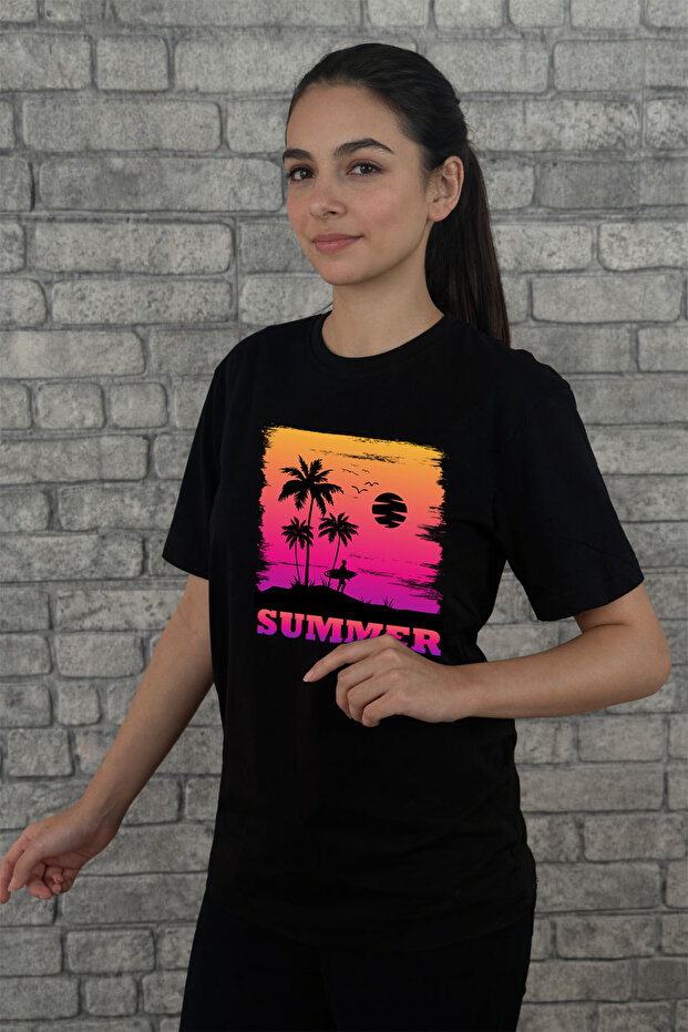 Colorful Summer Printed Premium T-Shirt | Special Gift Includes