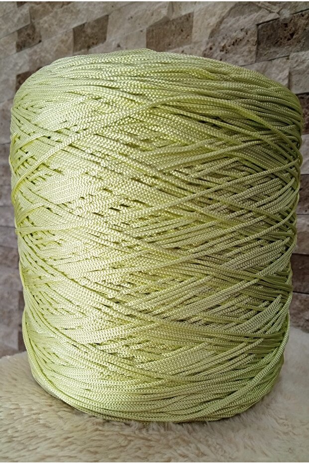 Macrame Polyester 100-120Gr (3mm) Color Tone-Green-(70-80Mt)