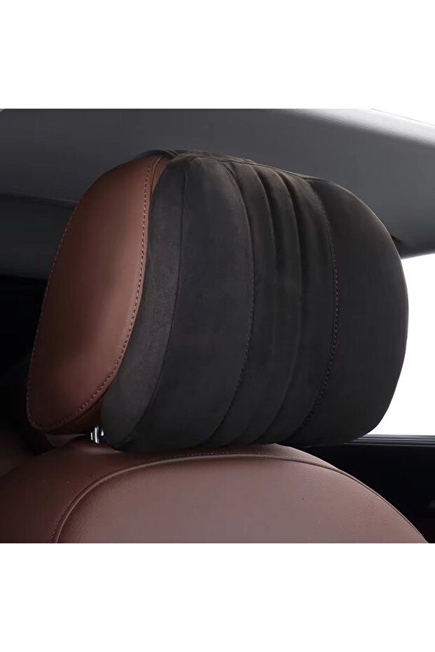 black pillow Memory Foam Car Neck Pillow With Washable Pillow Case Provides Comfortable Neck Support