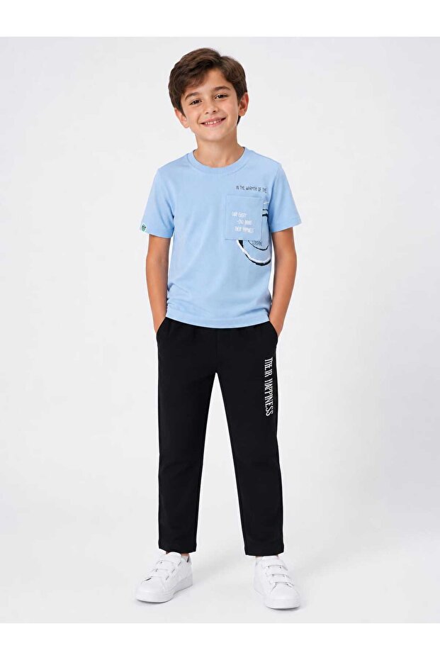 Boy's Summer Long Pants Tracksuit Set