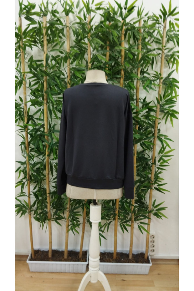 Women's Long Sleeve Crew Neck Viscose Two Thread Blouse