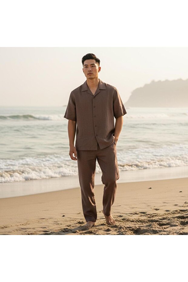 Relax Fit Men's Cotton Linen Suit