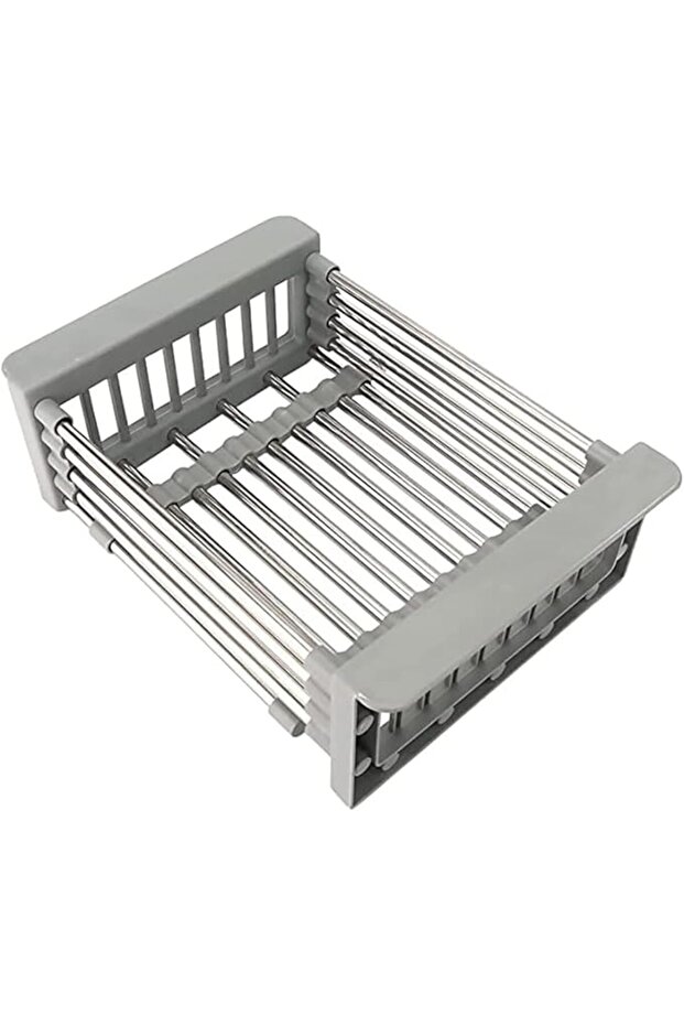 Expandable Dish Drying Rack, Over Sink Dish Drying Rack, Draining Dishes & Fruit Drain- Rustp