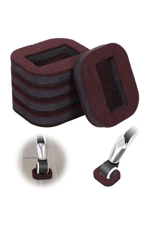 Chair wheel pad set (5 pieces) - Roller fixing pads, anti-slip pads, suitable for furniture casters and chair wheel cups.