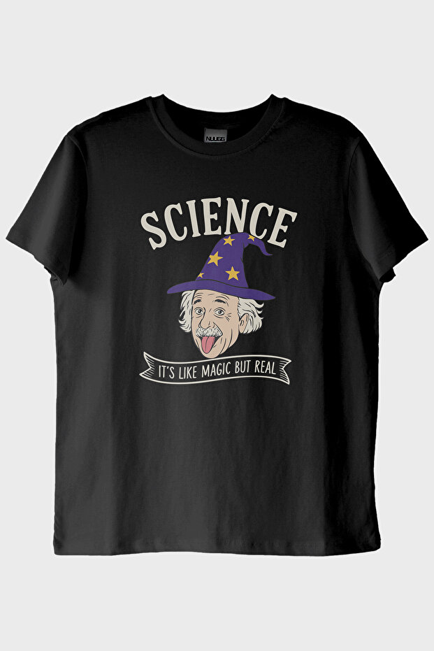 Science Magic but Real Black T-Shirt