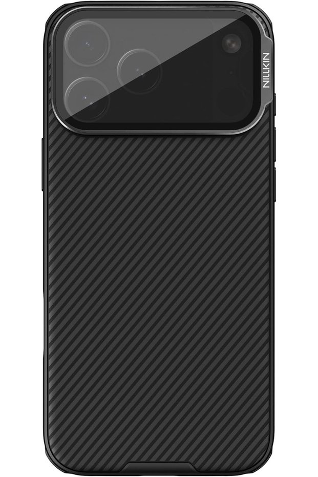 CamShield Prop Transparent Lens Guard Edition Case for iPhone 17 Pro Max – Clear Dual-Shell Armor with Flip-Style Camera Cover, Hidden Kickstand & Full Drop Protection – Transparent Black