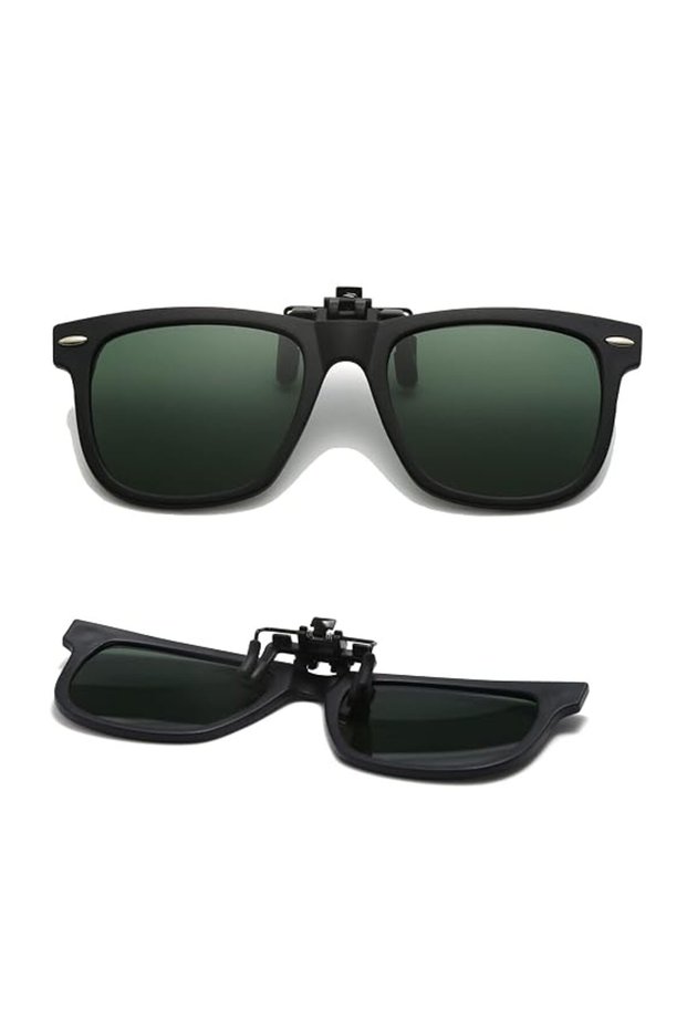 Kids Sunglasses Clip-on Polarized Suitable for Prescription Glasses Jacket Sunglasses for Kids Girls Boys Green Black