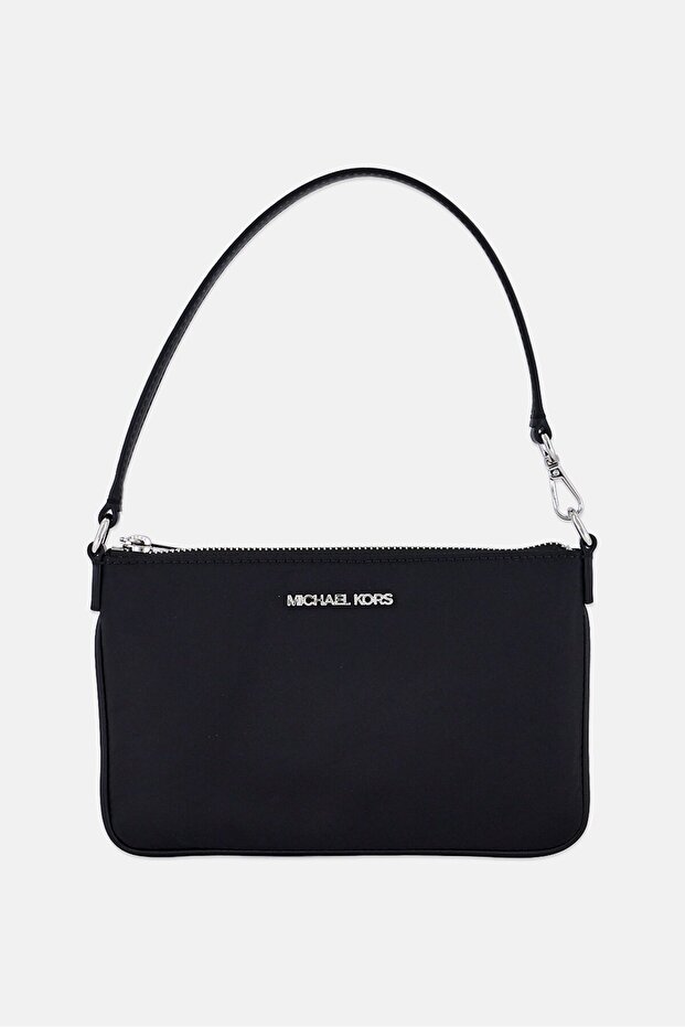 Women Hardware Logo Jet Set Travel Convertible Handbag, Black