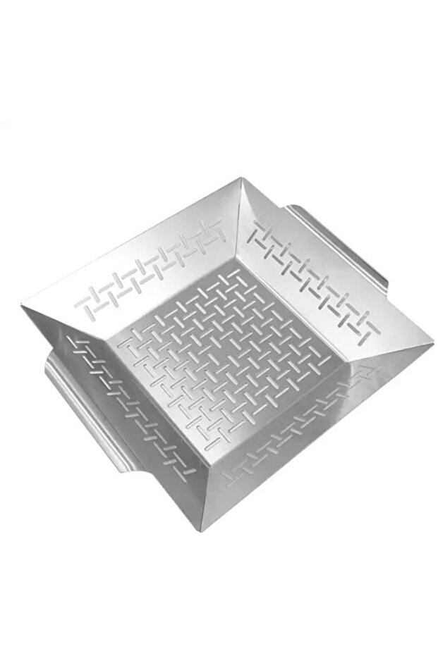 Barbecue Tool Set - Square Stainless Steel Outdoor Griddle, 33.8x28.5x6.8cm Barbecue Accessory