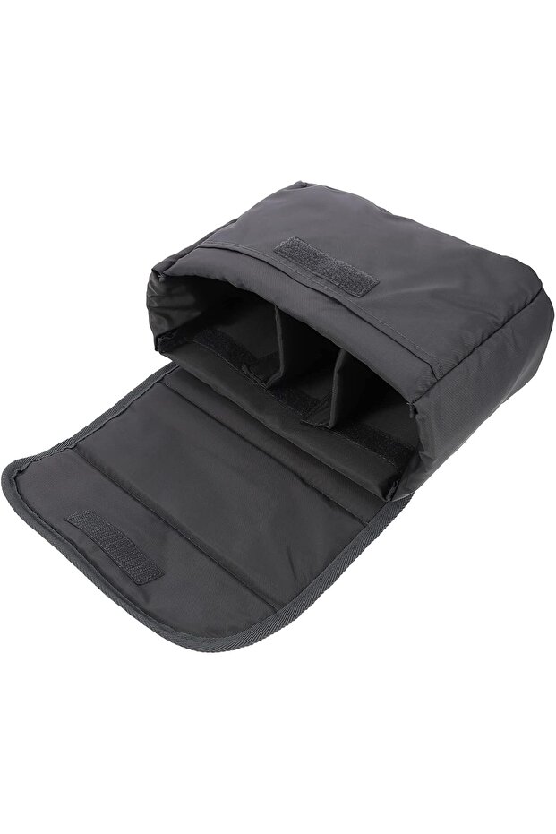 Thickened cotton inner camera bag, large size, easily detachable and reassembled - cyan
