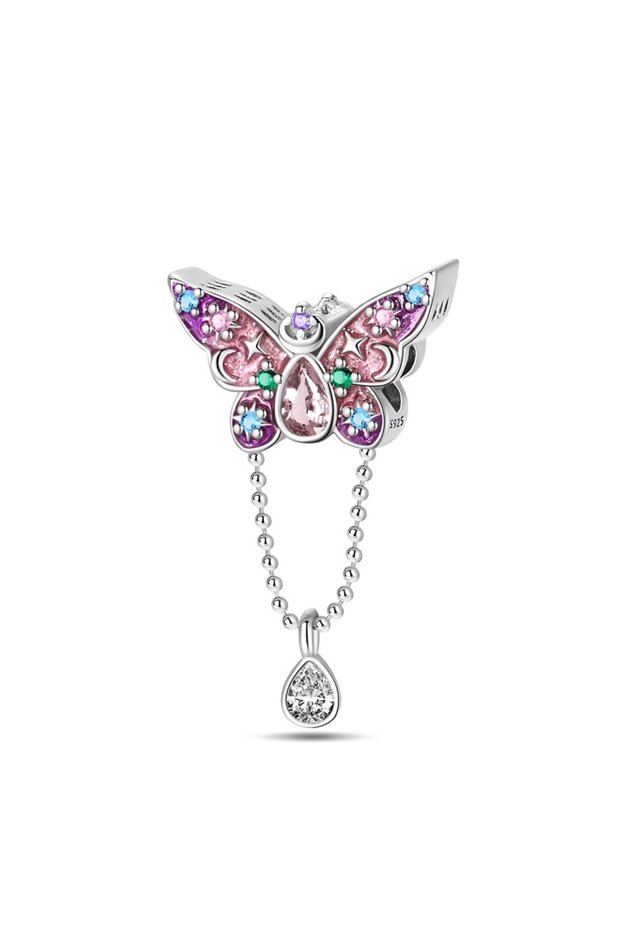 PAC925 New 925 Silver Fashion Pink Princess Skirt Bag Lipstick Charms Beads Fit 3mm 925 Original Bra