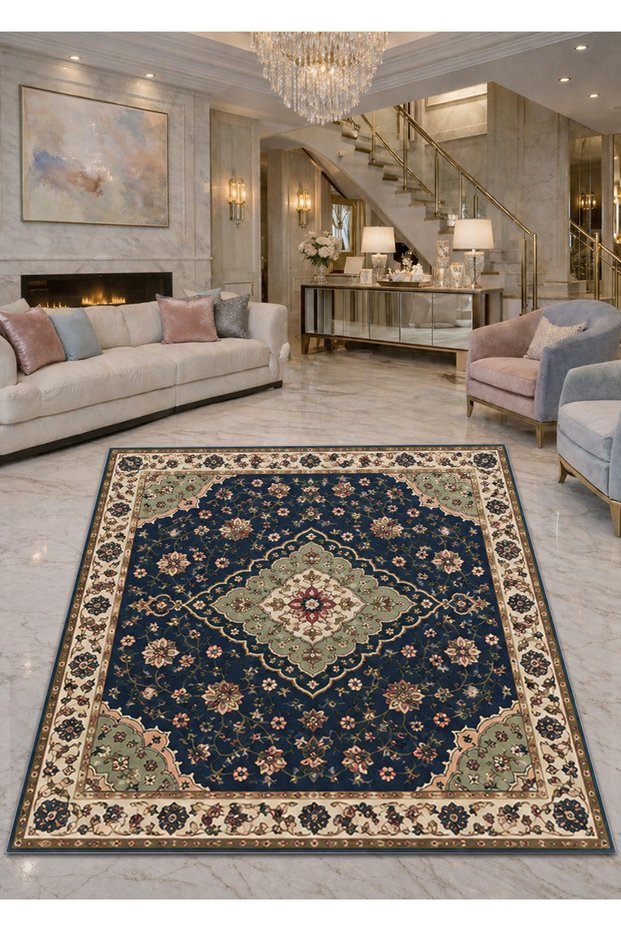 Sdt Mixed Patterned Modern Woven Base Decorative Carpet Sdtamor1384