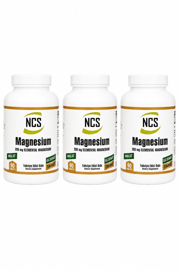 Magnesium Malate Glisnat Taurate 90 Tablets 3 Pieces