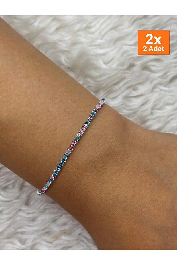 Bracelet Steel Blue Elegant Gift