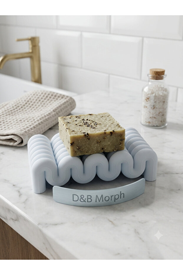 Wavy Soap Holder - Minimalist Bathroom Soap Dish