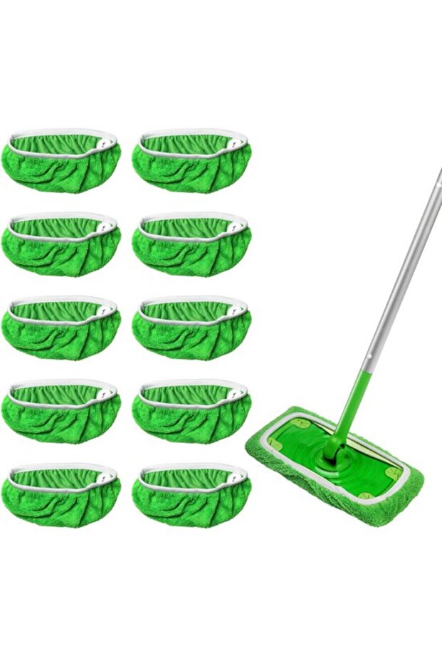 10 Swiffer mop replacement cloths, washable microfiber