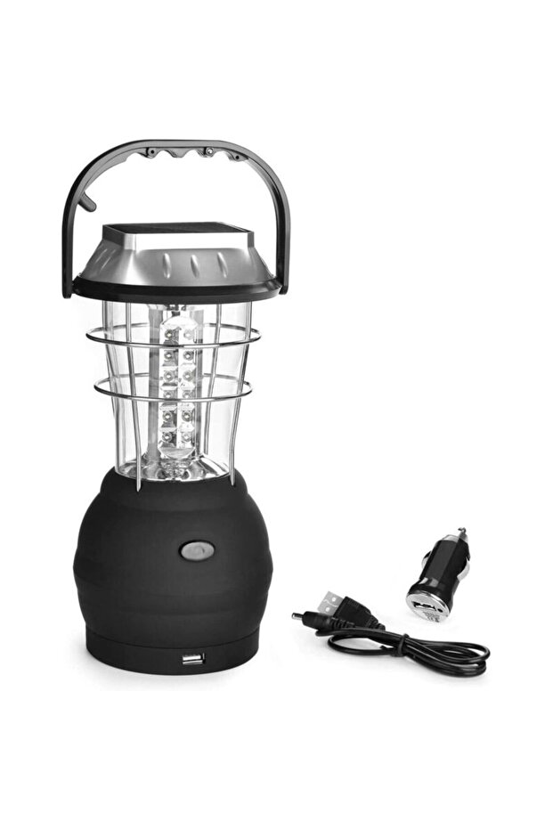 Solar lantern with hand-crank generator 5 modes.