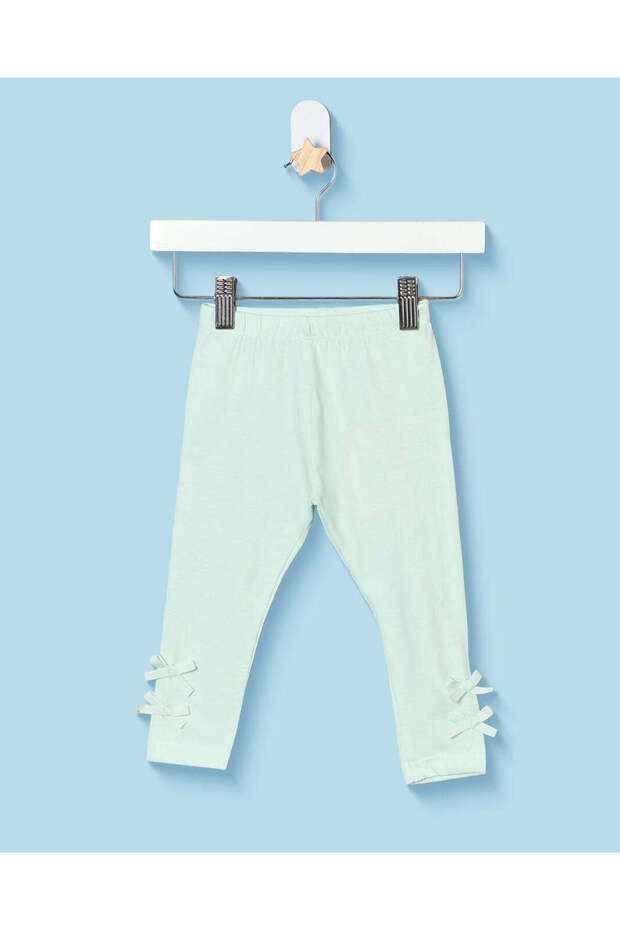Infant Girls Sage Leggings With Side Bows