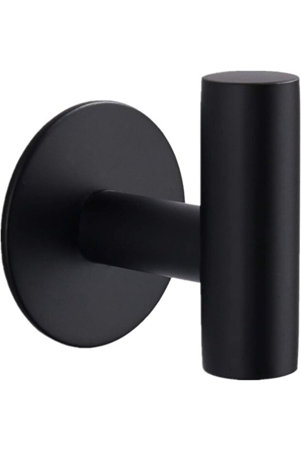 2-pack towel hooks - self-adhesive hooks - heavy-duty stainless steel wall hooks for hanging coats, hats, towels, bathrobes, black.