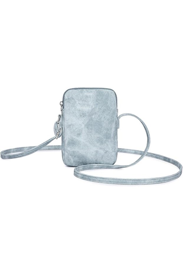 Yunben Mini Zippered Crossbody Bag Suitable for Mobile Phone with Customized Credit Card Slots | Small.
