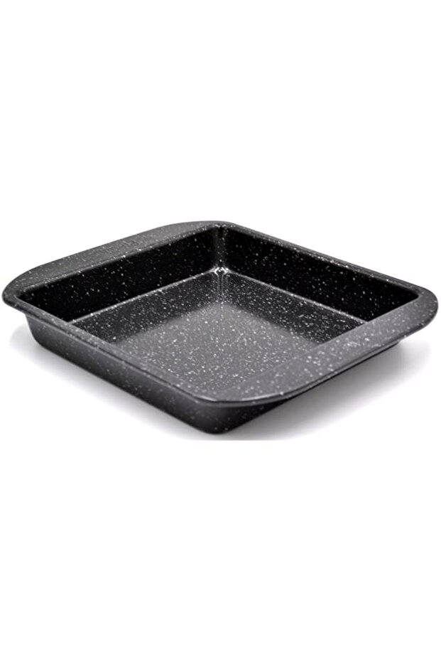 Prestige Granite Stone Square Cake Pan 9in | Non-Stick Professional Bakeware Mould | Black - PR48758