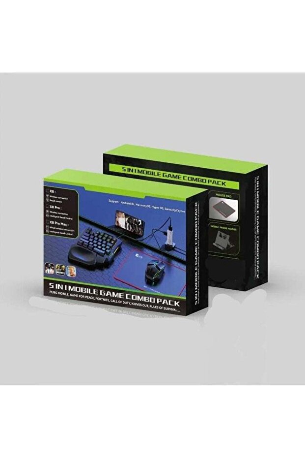 Multifunctional Gaming Combo – X8 Pro 5-in-1 Keyboard & Mouse Set with Mouse Pad & USB Connector