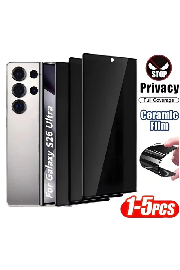 2Pcs Galaxy S26 1-5Pcs Matte Ceramic Privacy Screen Protector For S26 Ultra S25 S24 S23 S22 S21 S2