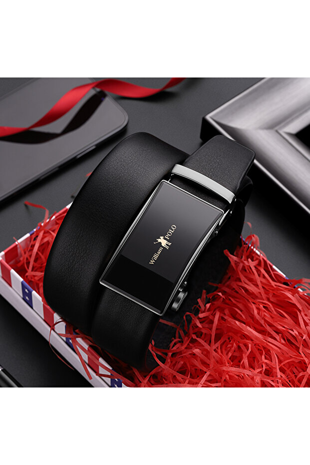 Elite Automatic Buckle Genuine Leather Belt