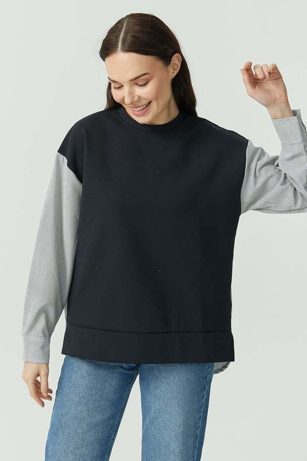 Crew Neck Sweat Top