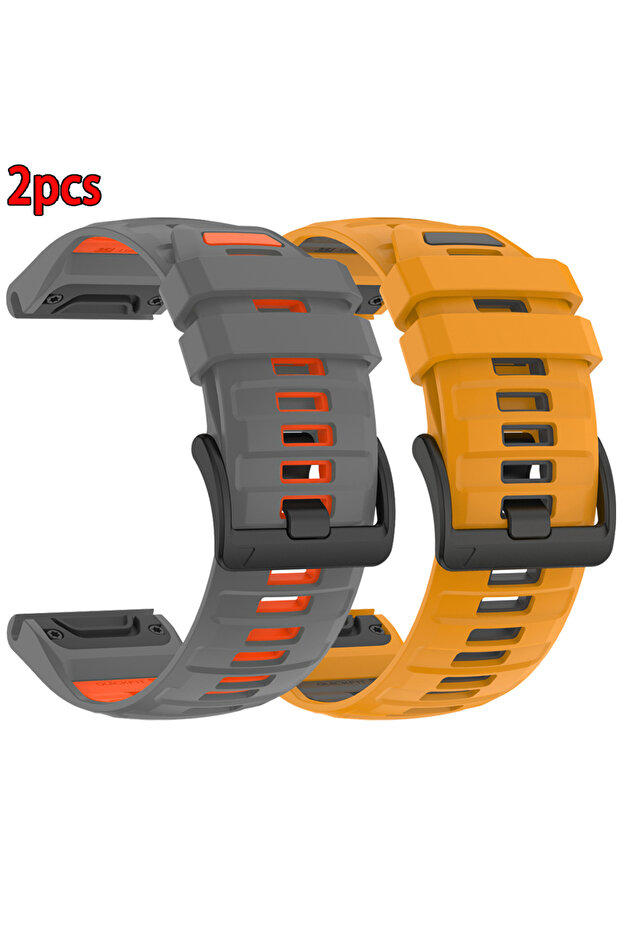 QuickFit 22mm 2pcs Style-1 2Pcs 26mm 22mm Fenix8 WatchBand For Garmin Fenix 8 Pro 47mm 51mm E 7 7X 6