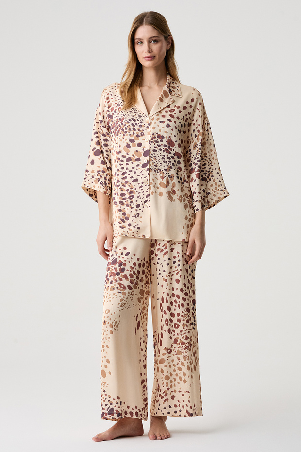 Patterned Shirt Suit
