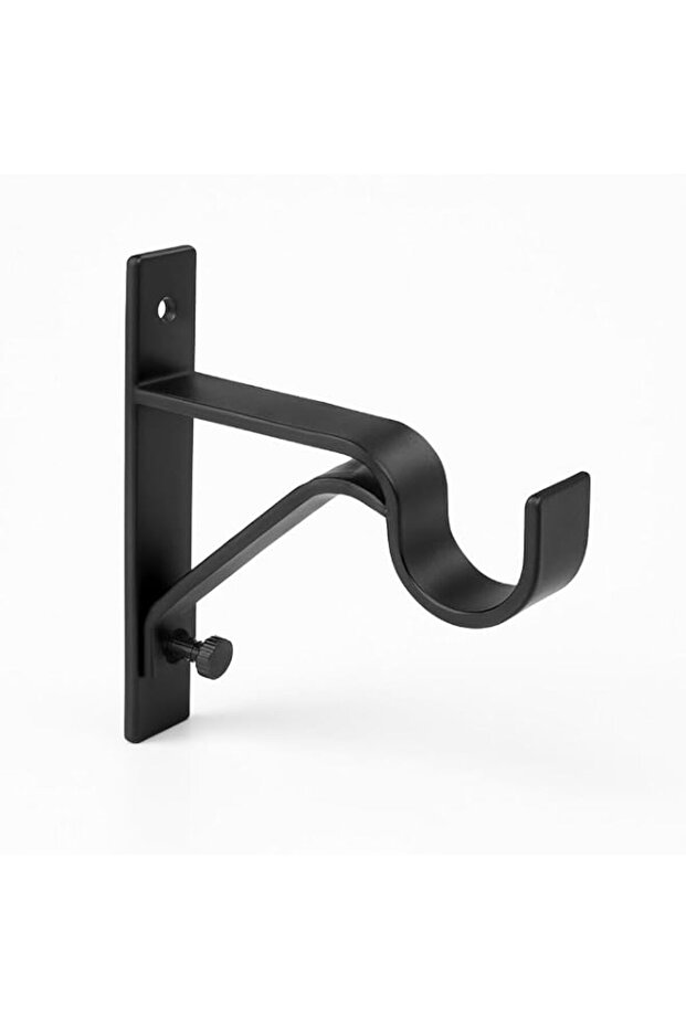 Fitto Universal Curtain Rod Brackets - Adjustable Heavy Duty Wall & Ceiling Mount Support for Curtain Poles and Drapery Hardware, Fits Most Rods