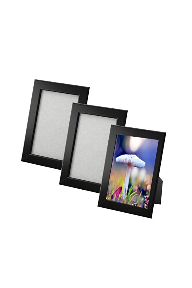 Home Decoration Simple Photo frames 3 Package (Black 5x7")