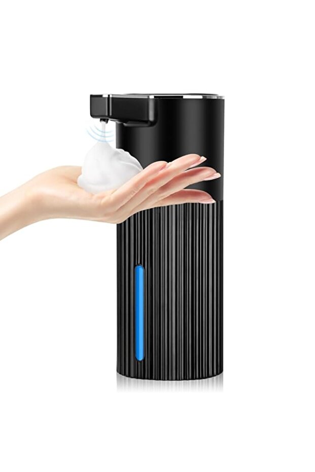 Touchless Automatic Soap Dispenser - 14oz Rechargeable Foaming Hand Soap Dispenser with 4 Adjustable Levels, Wall Mount for Bathroom & Kitchen (Black)
