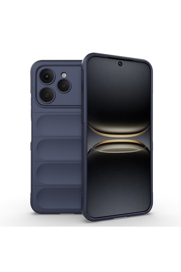 Tecno Spark 40 Case with Camera Protection Flexible Silicone Finger Strip Shrp